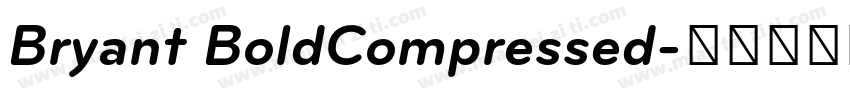 Bryant BoldCompressed字体转换